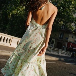 Floral halter dress